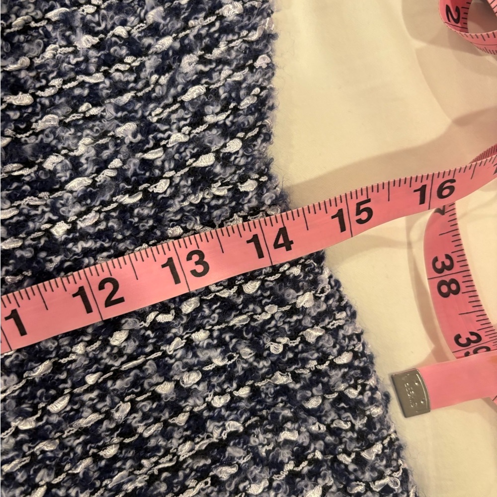 Taylor Blue Tweed‎ Knit Dress size Small 8 - Picture 10 of 15